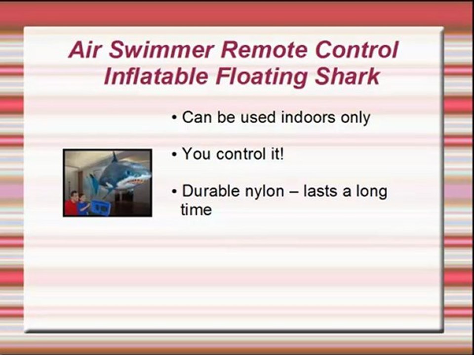 Air Swimmer Remote Control Inflatable Floating Shark