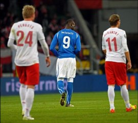 Poland 0-2 Italy Balotelli, Pazzini great-finish