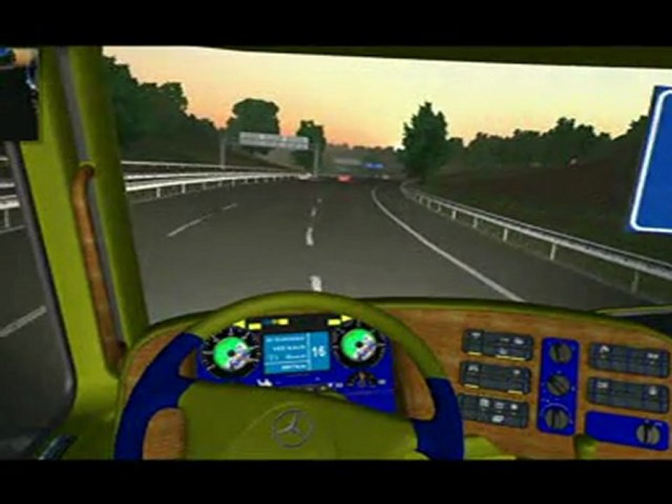 euro truck simulator  : essai du tracteur mercedes du pack michelin~1