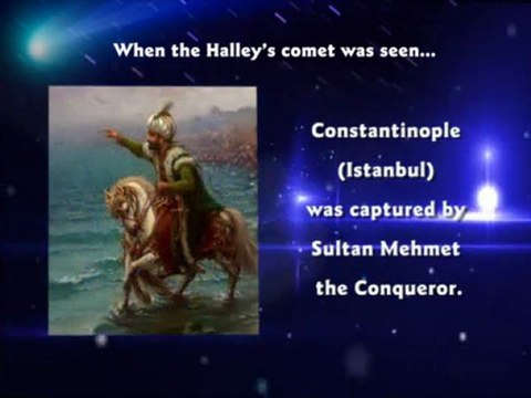 The sighting of a comet is one of the portents of the coming of Hazrat Mahdi (a.s)