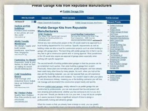 Prefab Garages