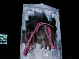 0392 - Projection 3D sur façade par LG Optimus à Berlin