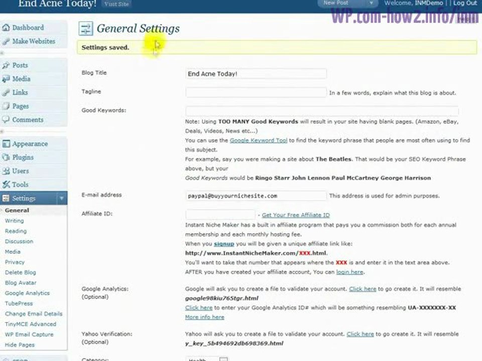 Creating A PLR Site With Sellable Product & Auto Responder In 15 Seconds! | Niche Sites - Instant Niche Maker