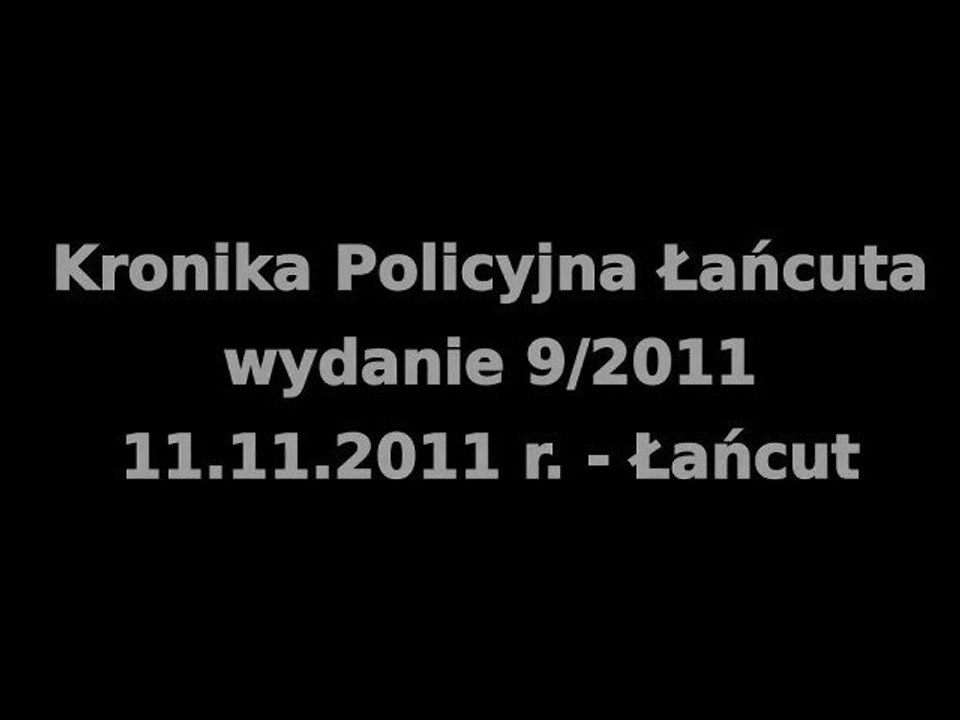 Kronika Policyjna Łańcuta - wydanie 9