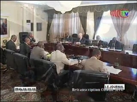 Réunion des ministres du pôle des infrastructures de base