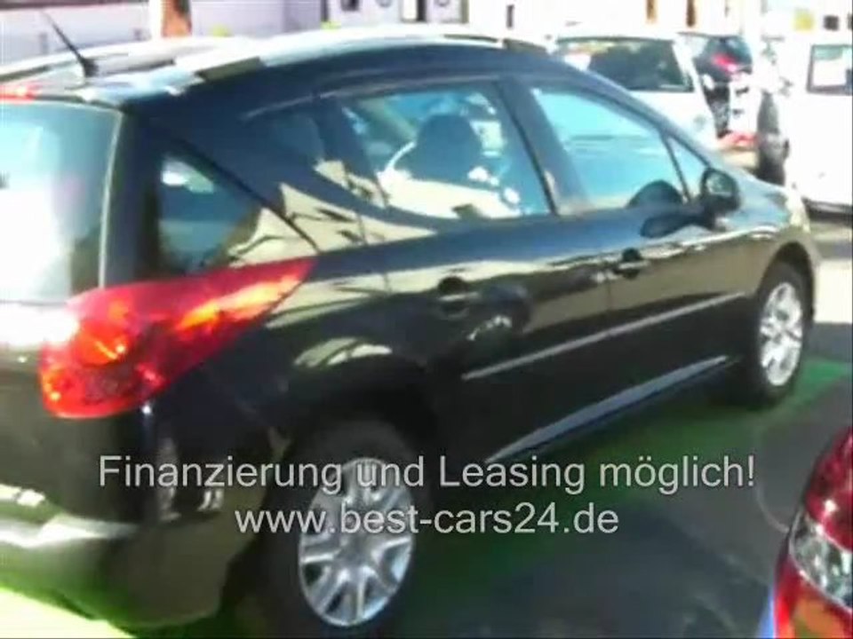Peugeot 207 SW EU-Fahrzeug aus 2011 in Schwarz