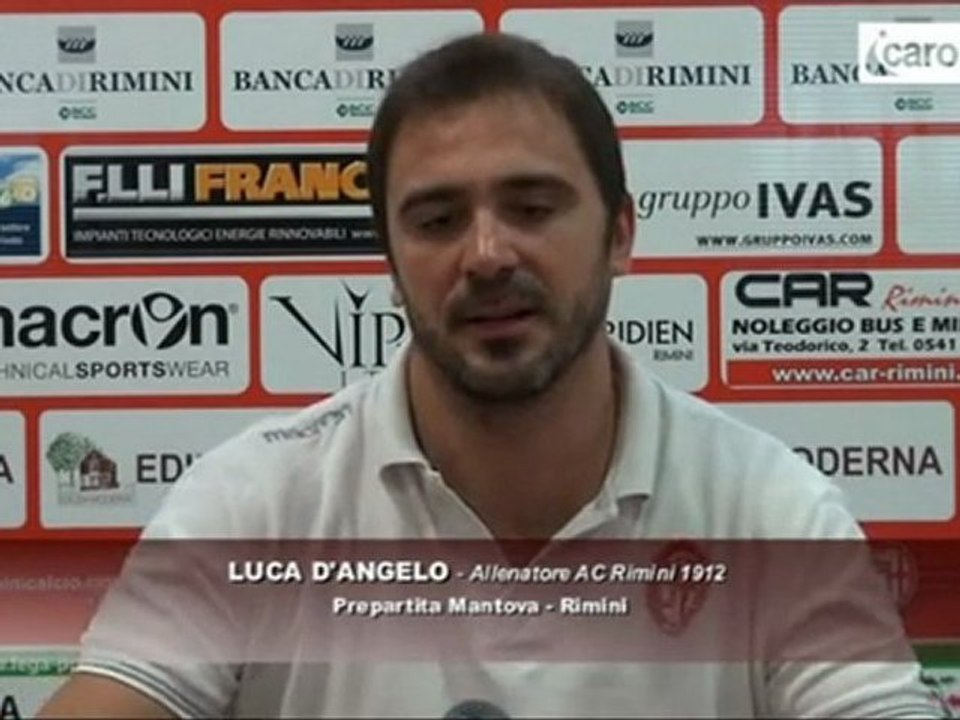 Icaro Sport. Mantova-Rimini, il pregara di D'Angelo