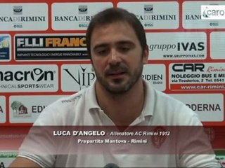 Icaro Sport. Mantova-Rimini, il pregara di D'Angelo