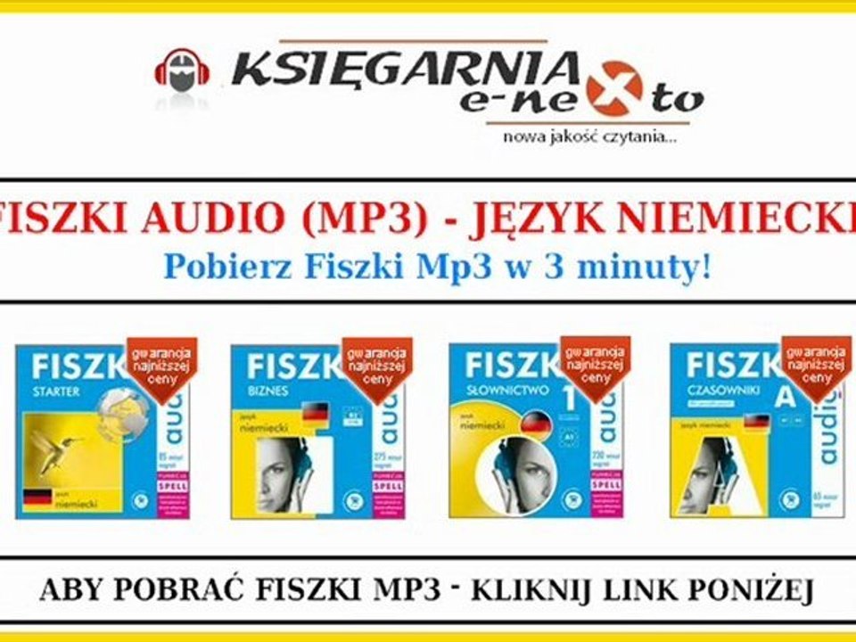 NIEMIECKI FISZKI AUDIO (Mp3) - Nauka słówek (Słownictwo, Czasowniki, Starter, Biznes)