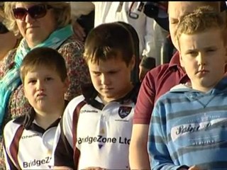 M5 SILENCE: Taunton Rugby Club hold silence for victims
