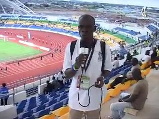 Les abords du stade avant le Match Gabon vs Brésil