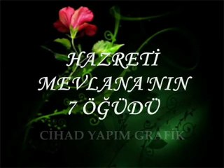 HZ. MEVLANA'NIN 7 ÖĞÜDÜ - Cihad Yapım Grafik