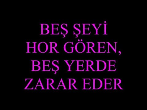 5 ŞEYİ HOR GÖREN, 5 YERDE ZARAR EDER - Cihad Yapım Grafik