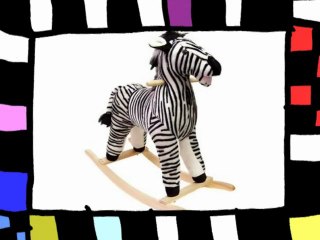 Plush Kids Rocking Zebra