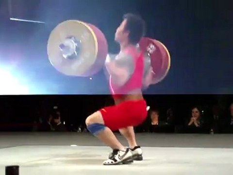 World Weightlifting Championships - M77kgA - World Champion at Clean & Jerk Dajin SU - Clean & Jerk 2 - 206kgA