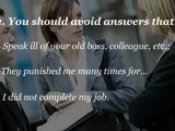 Job interview questions and answers