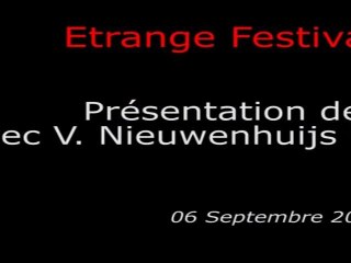 Étrange Festival - MEAT - Présentation du film par Victor Nieuwenhuijs et Maartje Seyferth