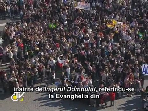 Benedict al XVI-lea: Folosiţi talanţii daţi de Dumnezeu