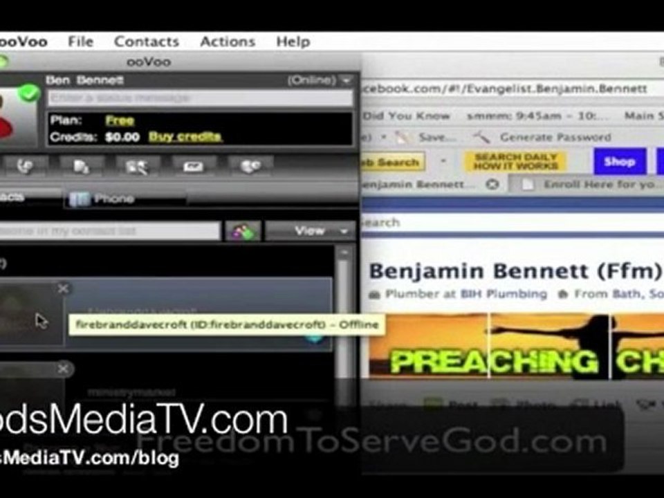Media Ministry Using Oovoo