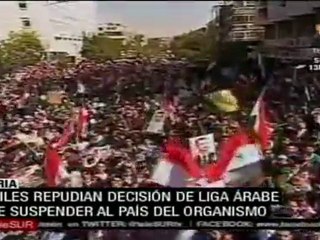 Decenas de miles respaldan gobierno de Al Assad en Siria