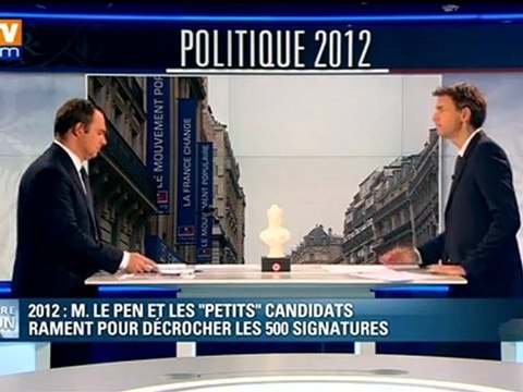 2012 : Marine Le Pen et les petits candidats rament pour décrocher les 500 signatures