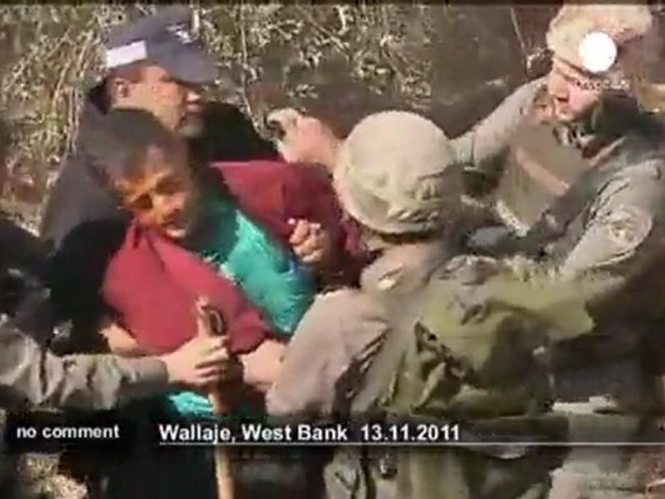 Violent scuffles at the West Bank border - no comment