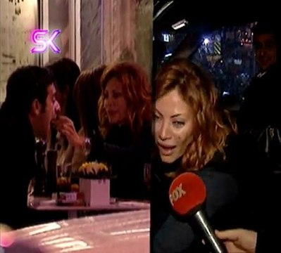 SERAY SEVER SEVGİLİSİNİ ELLERİYLE BESLEDİ