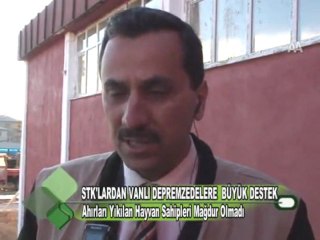 STK LARDAN VANLI DEPREMZEDELERE DESTEK 11.11.2011