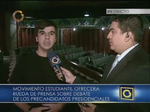¿Quién eres y por qué quieres ser Presidente de Venezuela?” será la primera pregunta del debate