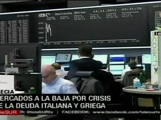 Caen acciones europeas por crisis en Italia