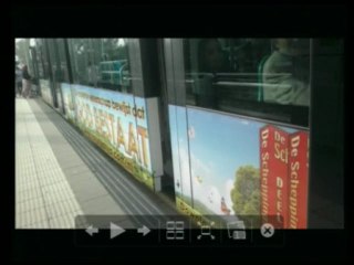 Hollanda'da 27 metrelik tramvaylarda A9 Tv tanıtımları yayınlandı