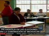 PRI aventaja en elecciones para gobernador en Michoacán