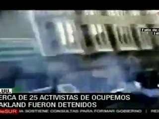 Desalojan a indignados de Oakland