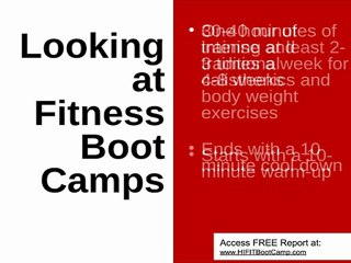 What do fitness boot camps look like?
