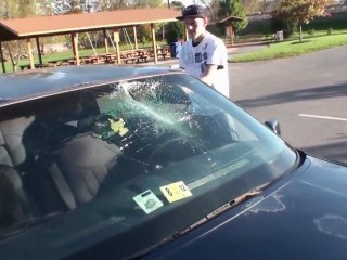 Guy Owned by Moving Car Fail