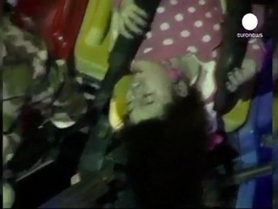 Park ride turns upside down in China