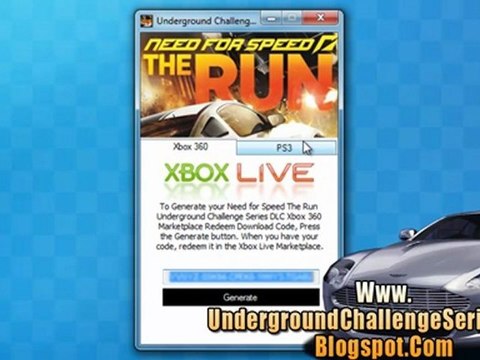 Need for Speed The Run Underground Challenge Series DLC Free Giveaway