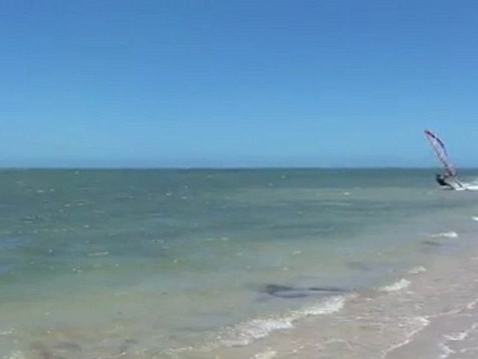 Chute windsurf a Ouano