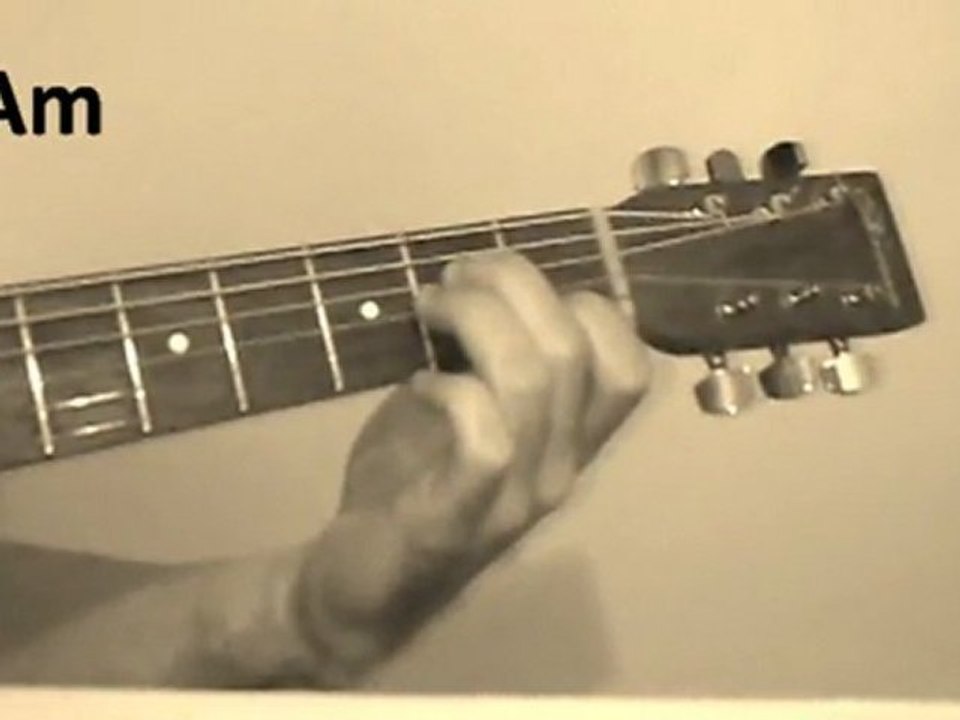 Cours de guitare : les accords Em Am et G