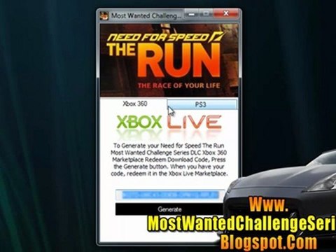 Get Free Need for Speed The Run Most Wanted Challenge Series DLC