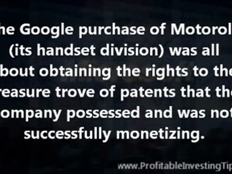 Investing in Microsoft Patents