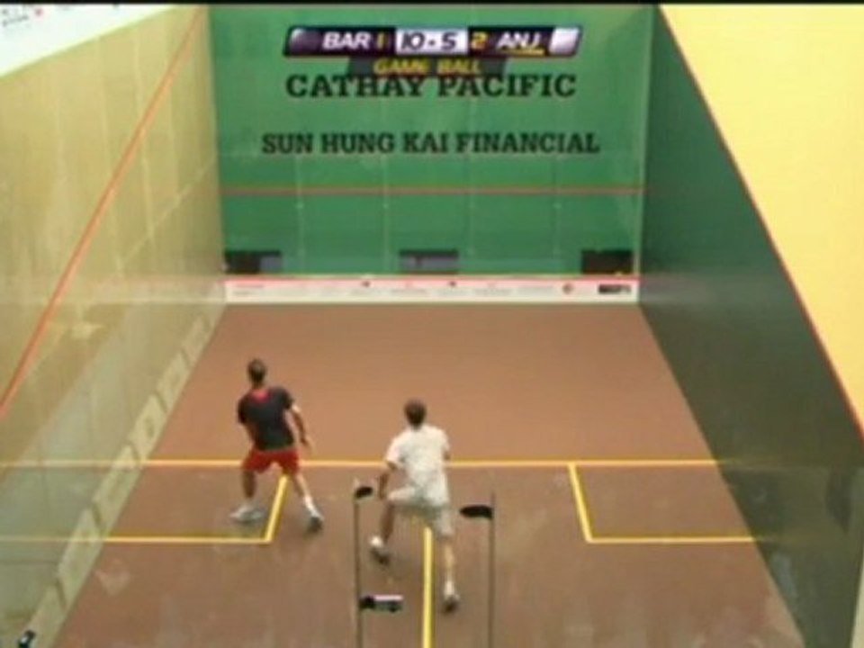 Squash - Barker schlägt Anjema in Hong Kong