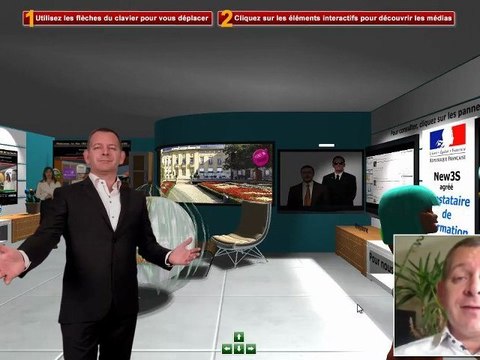 Web 3D - Bureau 3D by New3S - Herve HEULLY - Dematerialisation - Business 3D