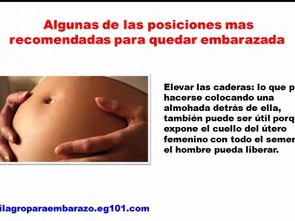 posiciones para quedar embarazada - como puedes quedar embarazada - como puedo embarazarme