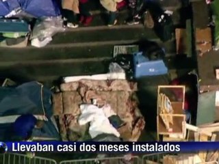 Indignados desalojados en Nueva York