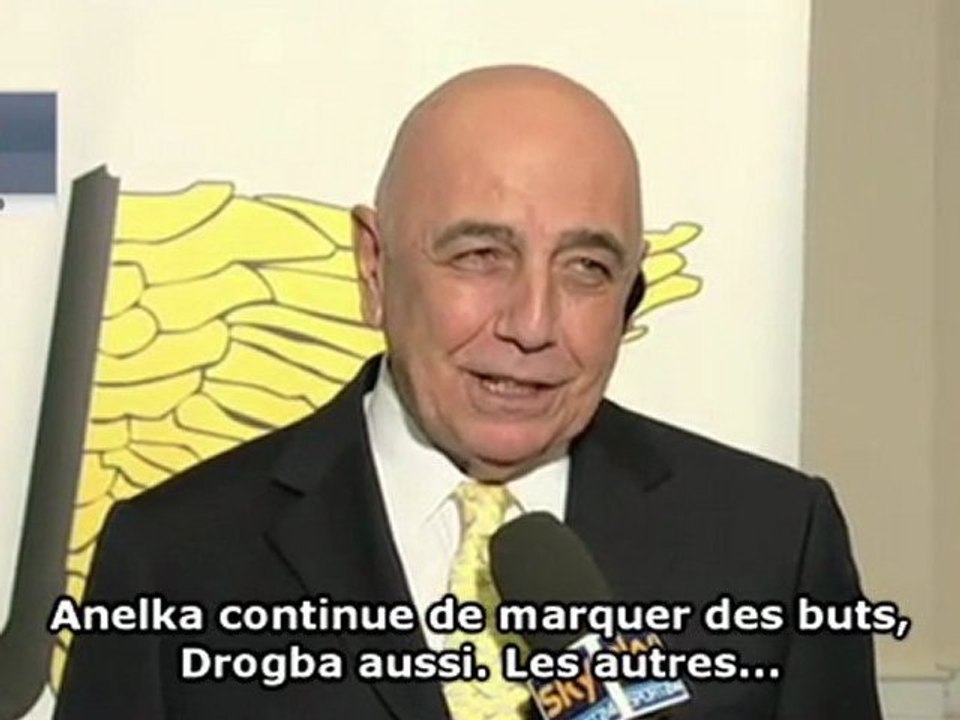 Galliani "amoureux" de Drogba