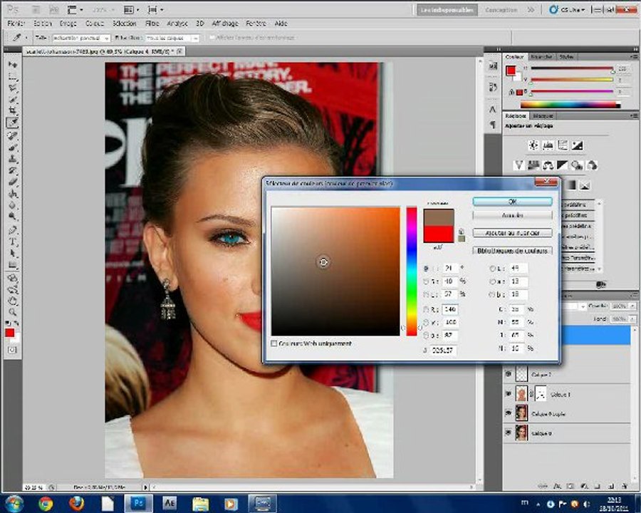 Tuto modifier un visage.