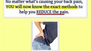how to cure back pain - cure for back pain - upper back pain
