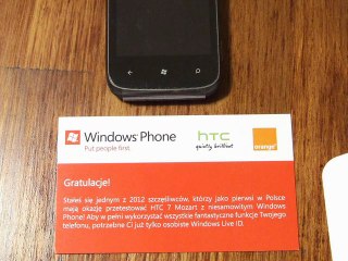 HTC 7 Mozart Samorozpakowywanie