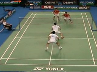 Yonex IFB 2011 - demi finale - CaiFu VS HashimotoHirata - 21/11 13/21 21/9 - 1
